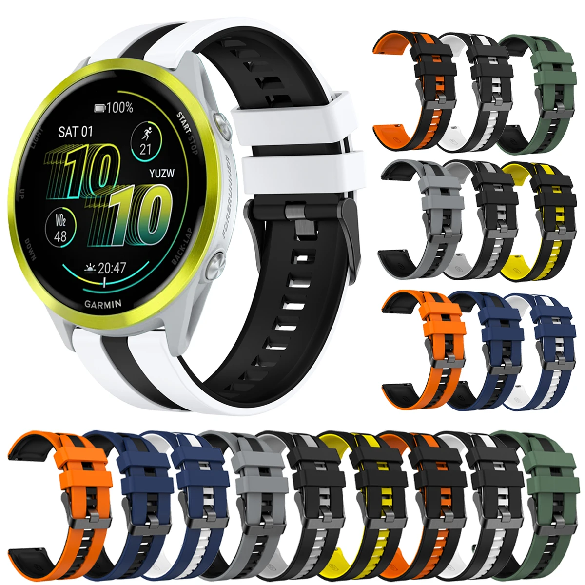 20 22Mm Silicone Wa…