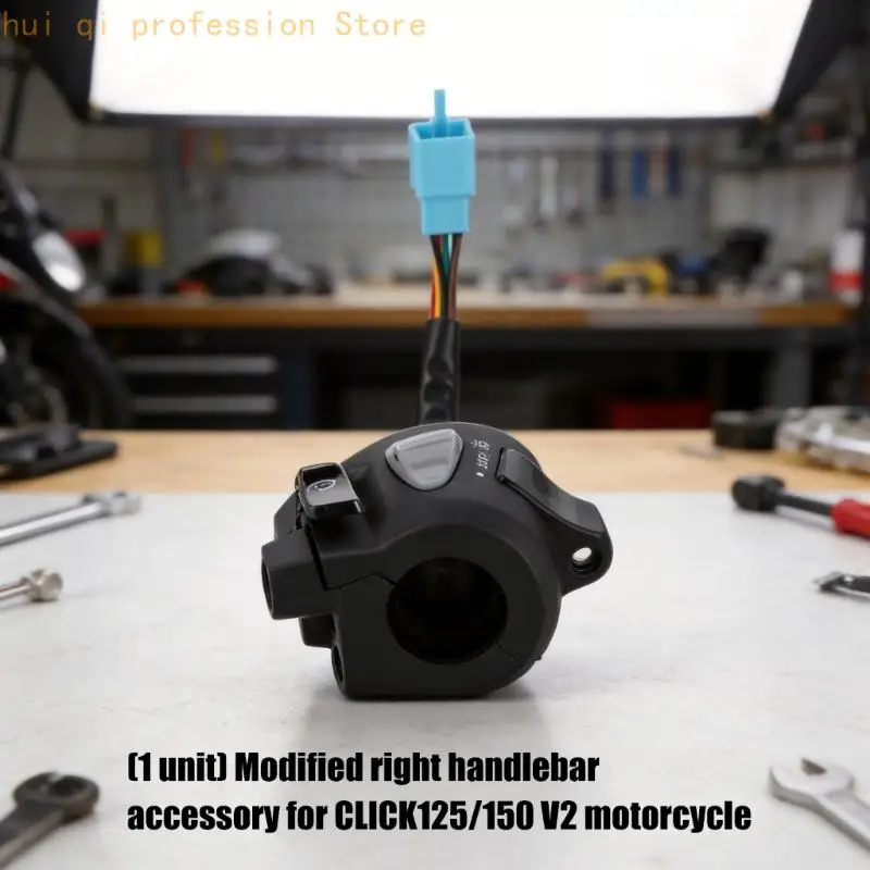Kunststoff-Motorrad-Lichtschalter für 125/150 V2, schnelle Installation H8WE – Detail 9