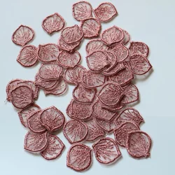 50pc/lot DIY craft supplies embroidery flower petals Patches for clothing Floral patches bags decorative parches appliques