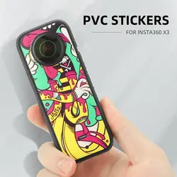 Cartoon Sticker for Insta360 X3 Scratch-Resistant Camera PVC Water-proof Protective Film for Insta 360 X3 Accessories