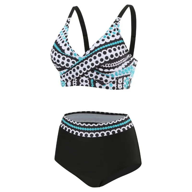 New sexy European and American style bikini women, split swimsuit, high waist and thin beach vacation swimsuit
