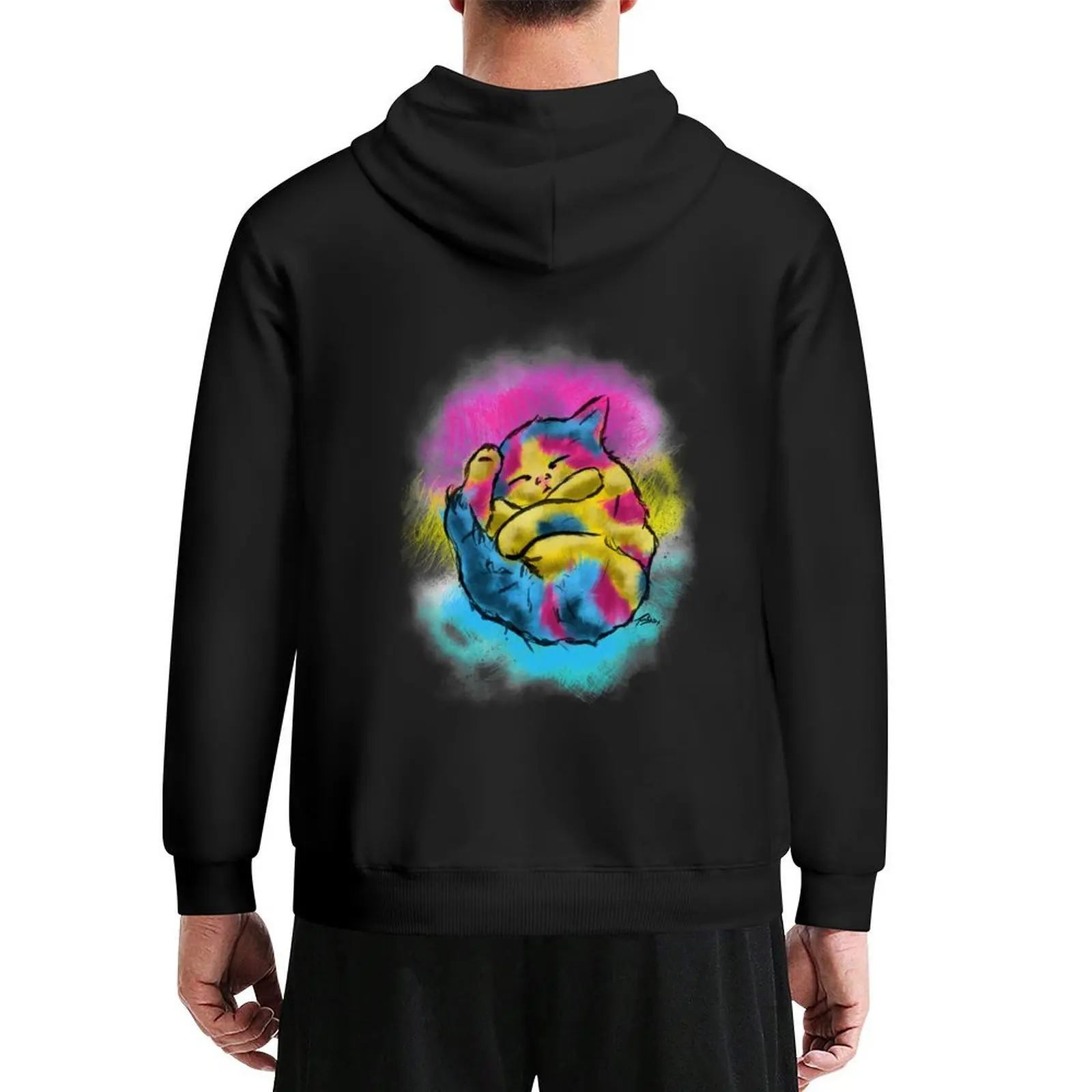 

Pansexual Kitty Hoodie blouse male clothes autumn mens clothing tracksuits