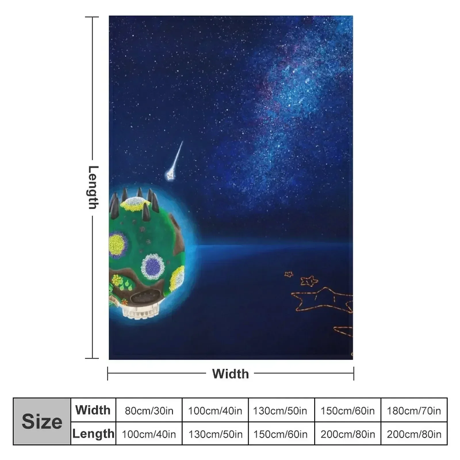 Gateway Galaxy Throw Blanket Furry Flannel Fabric Soft Big Winter beds Blankets