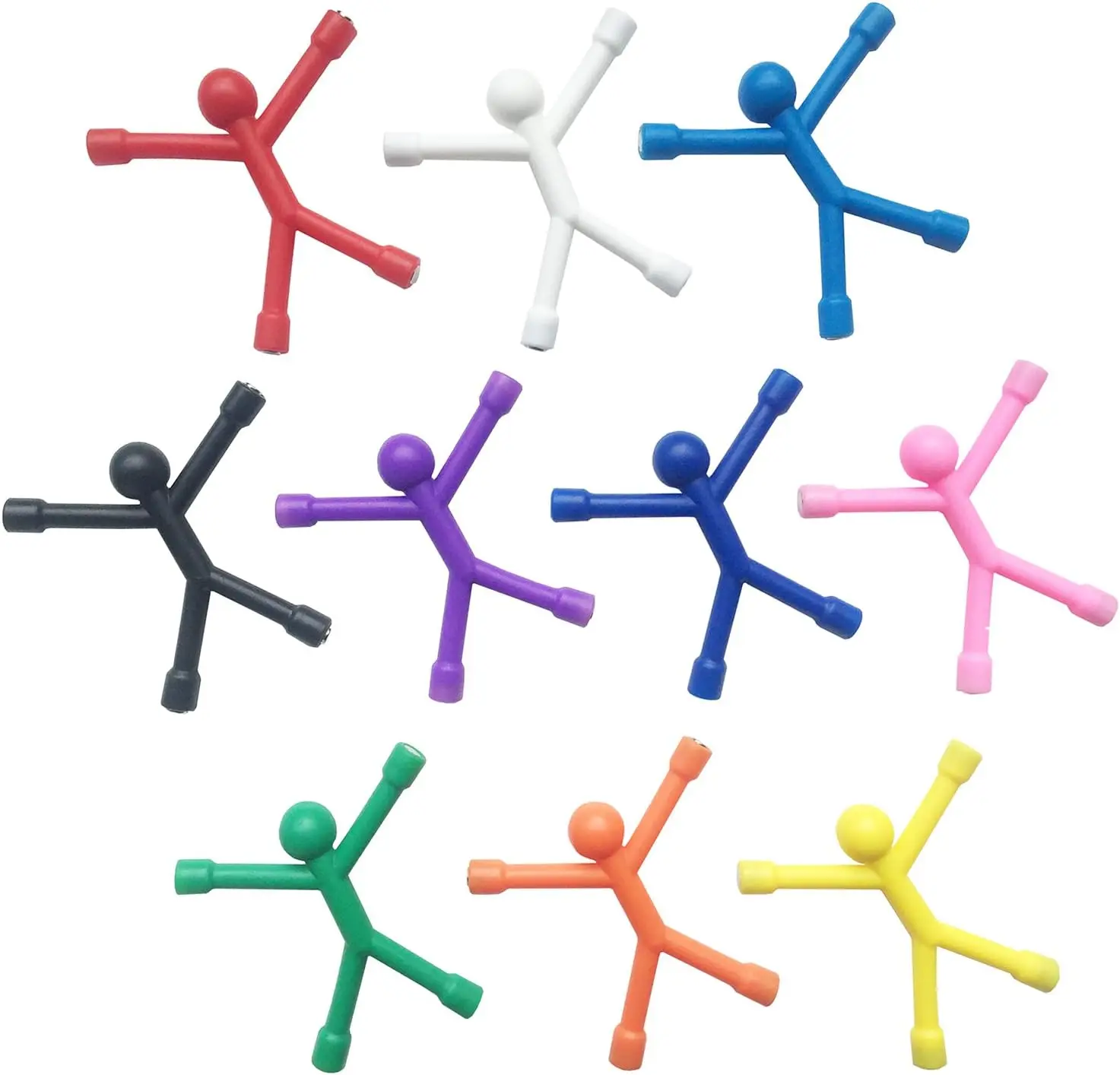 10PCS Novelty Mini Man Fridge Magnets, Cute Rubber Magnet Men Refrigerator Magnets Magnetic Toy for Adults Office Fun