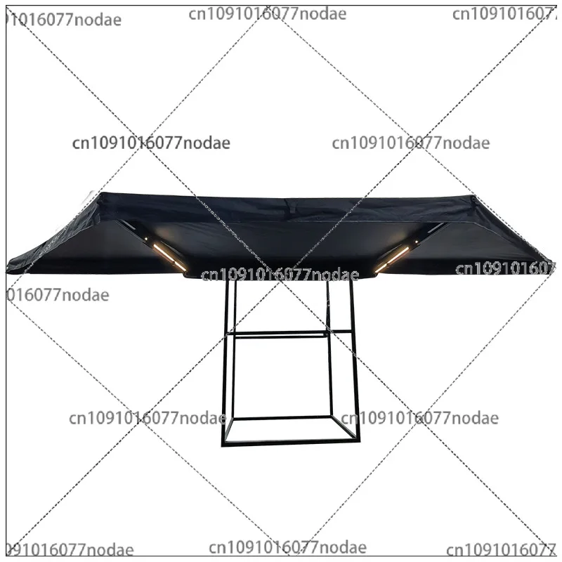 

Outdoor Camping 180 Degrees Free Standing Foxwing Awning, Car Side Freestanding Awning With LED