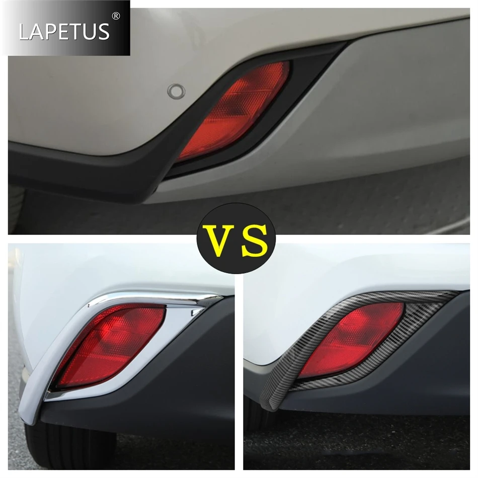 

Front Rear Fog Light Lamp Frame Decoration Cover Trim For Toyota Highlander / Kluger 2020 - 2025 ABS Chrome Accessories Exterior