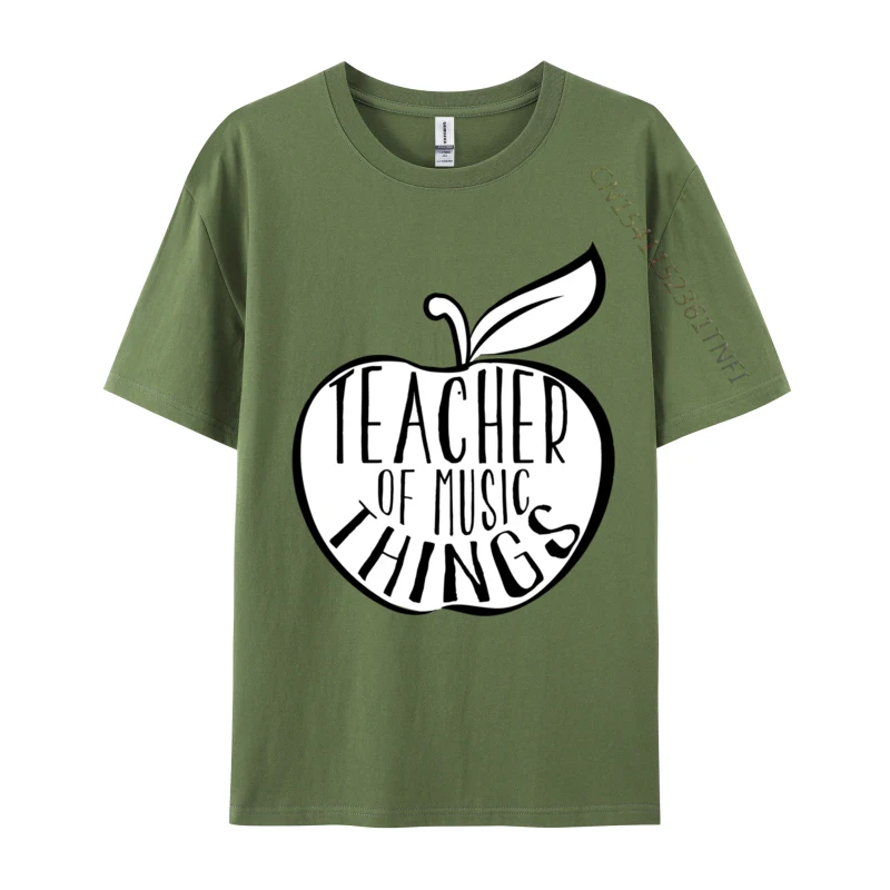 Teacher Of Music Things Cool School Teacher Appreciation Casual Tshirts  Leisure Cotton Student Tops T Shirt Fashionable