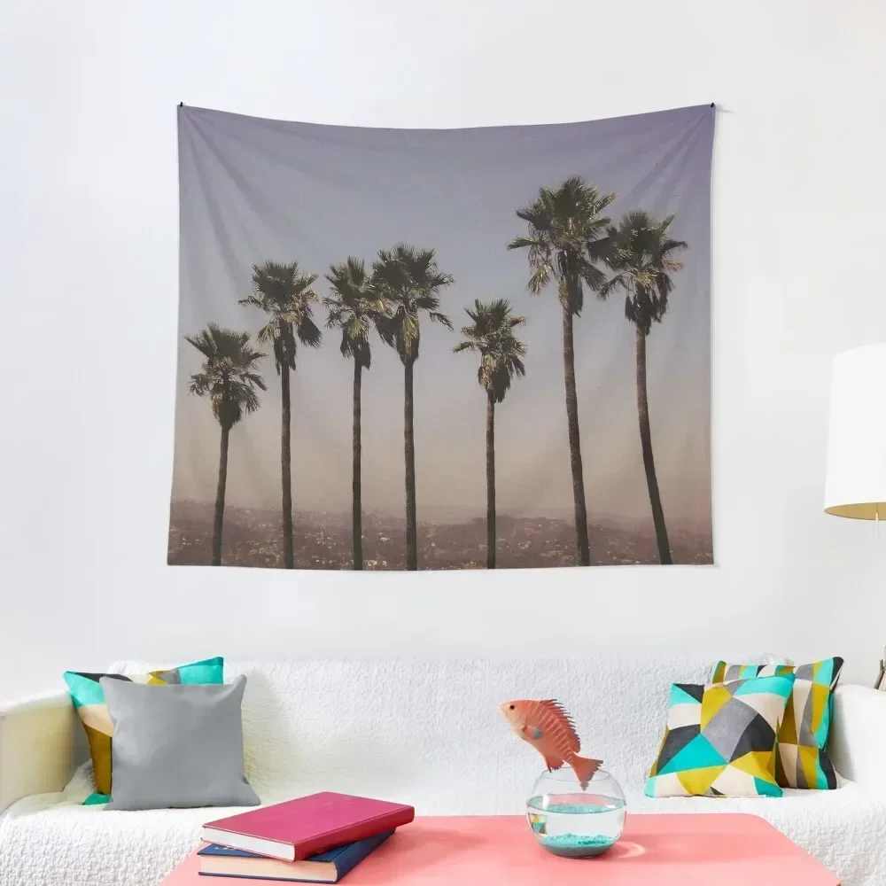 

los angeles palm trees Tapestry Christmas Decoration Carpet On The Wall Bedroom Decor Aesthetic Home Decor Accessories Tapestry