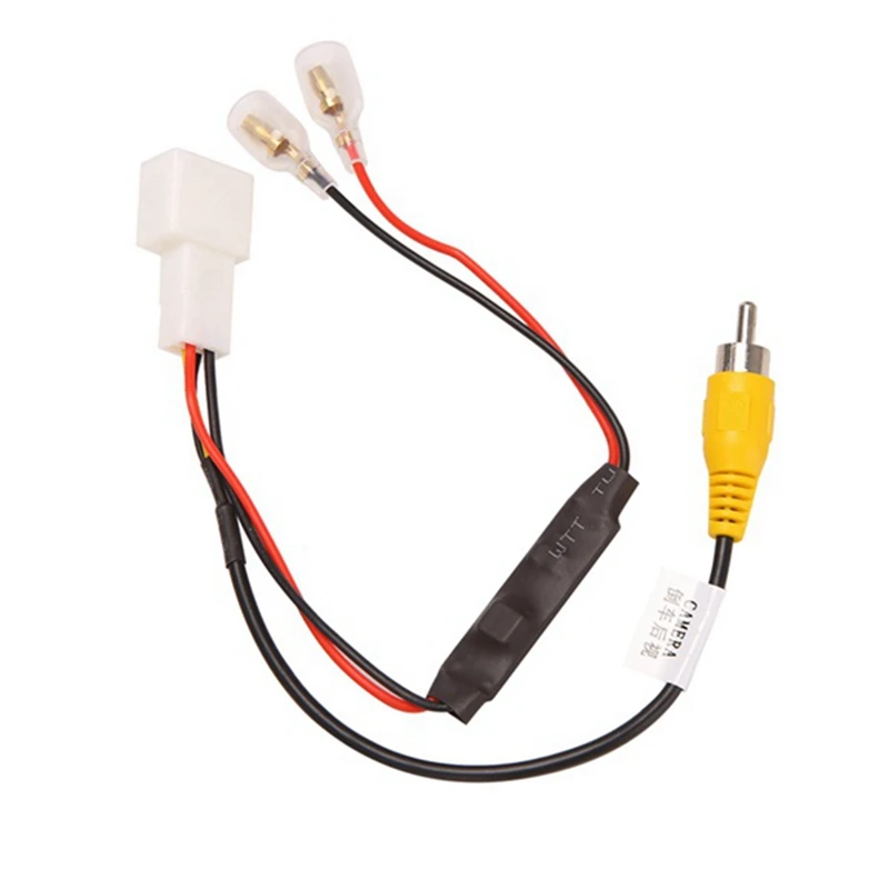 2Pcs 4 Pin Car Reverse Camera Cable Retention Wiring Harness Cable Plug Adapter Connector Fit For Toyota