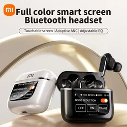 Bluetooth XIAOMI-V8ワイヤレスヘッドセット,5.3 anc,スマートスクリーン,twsイヤホン,マイク付きスポーツヘッドセット,Android, iOS