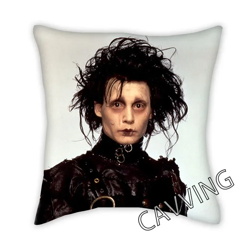 Edward Scissorhands 3D Printed  Polyester Decorative Pillowcases Throw Pillow Cover Square Zipper Cases Fans Gifts Home Decor