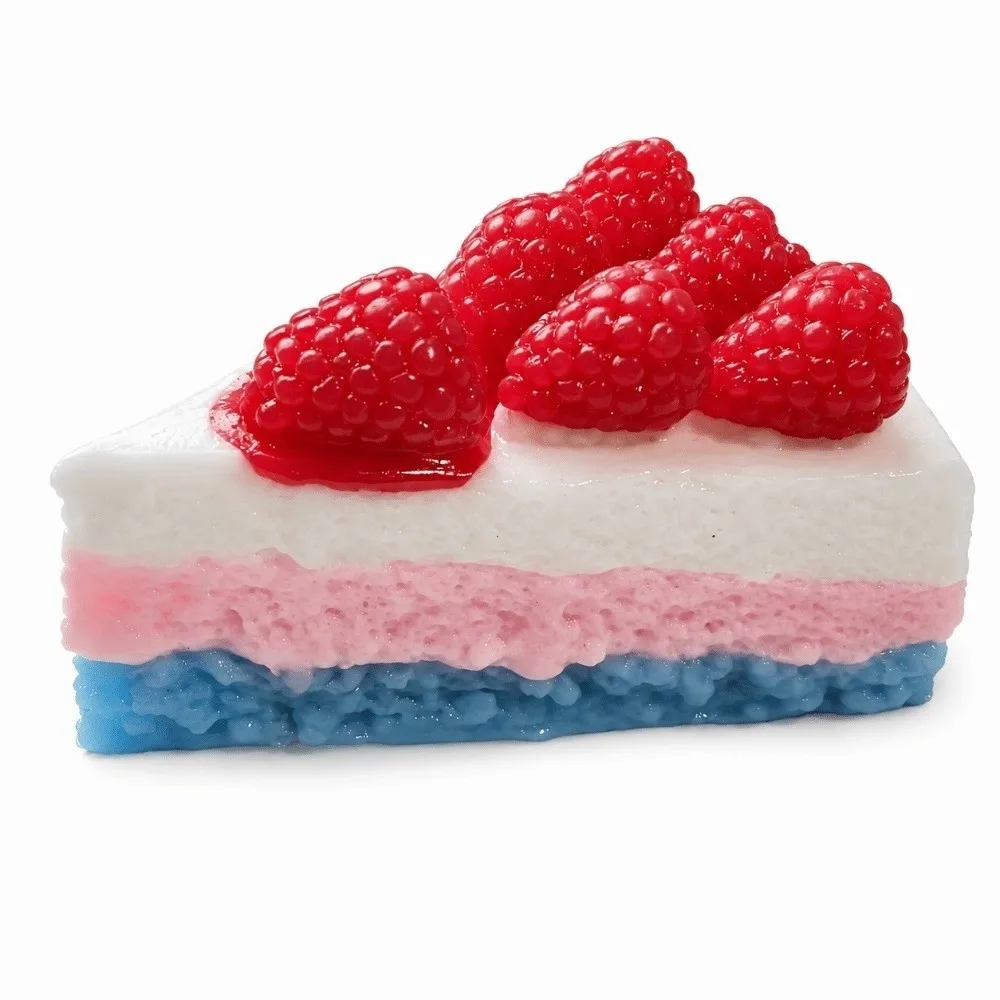 Simulated Dessert Squeeze Toy Blueberry Strawberry PU Material Stress Relief Toy Cream Blaster Birthday Cake Design Pinch Toy