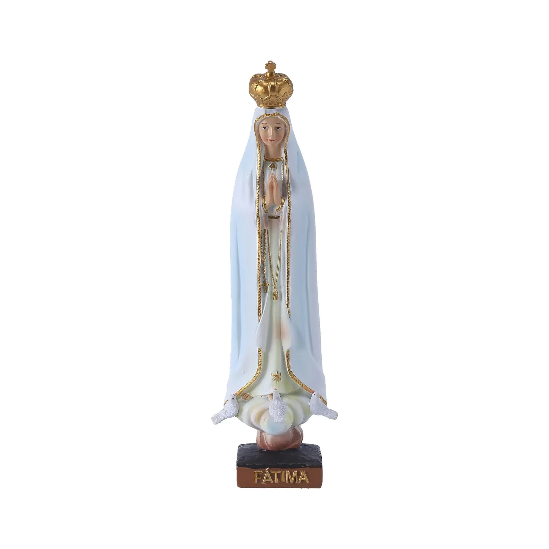 Our Lady of Fatima Figurines Religious Gifts Our Lady of Fatima Statue Catholic Virgen De Fatima Figurines Altar Decoration