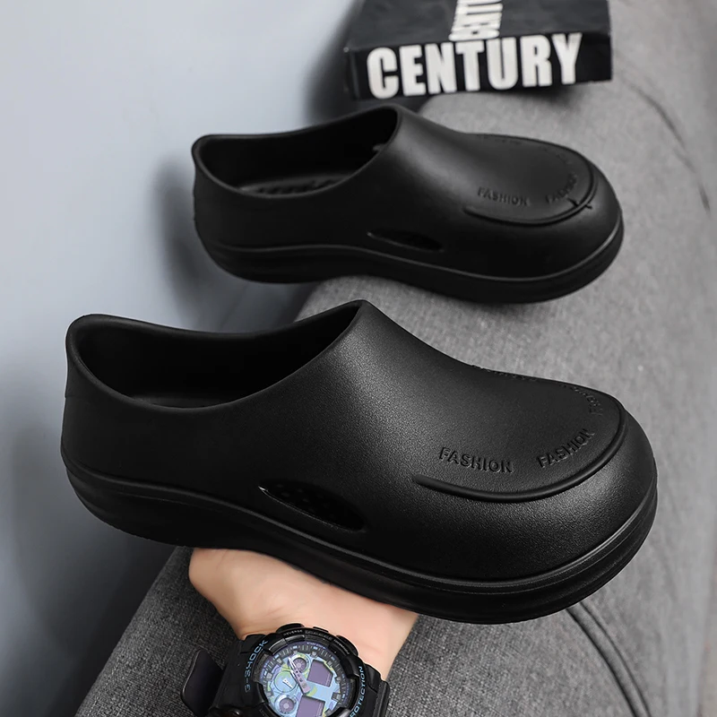 

Breathable Work Shoes for Men and Women, Oil-Proof and Waterproof Chef Shoes and Sandals