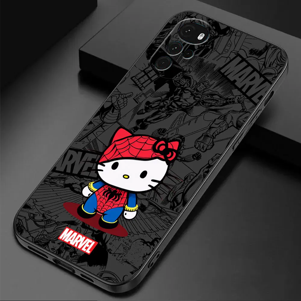 Phone Case for Motorola Moto G51 5G G30 G32 G200 G53 G73 G60S G31 G71 G72 G50 4G G22 G9 Marvel Spidermans Hello Kitty Cover