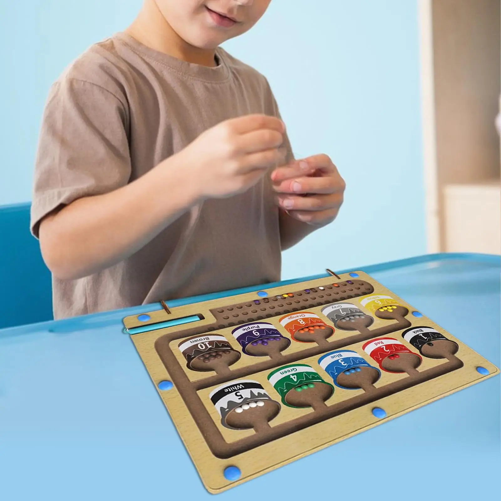 Color Counting Maze Toy Educational Toys Matching Games Fine Motor Skill Activity Puzzle for Girls Boys Children Holiday Gifts
