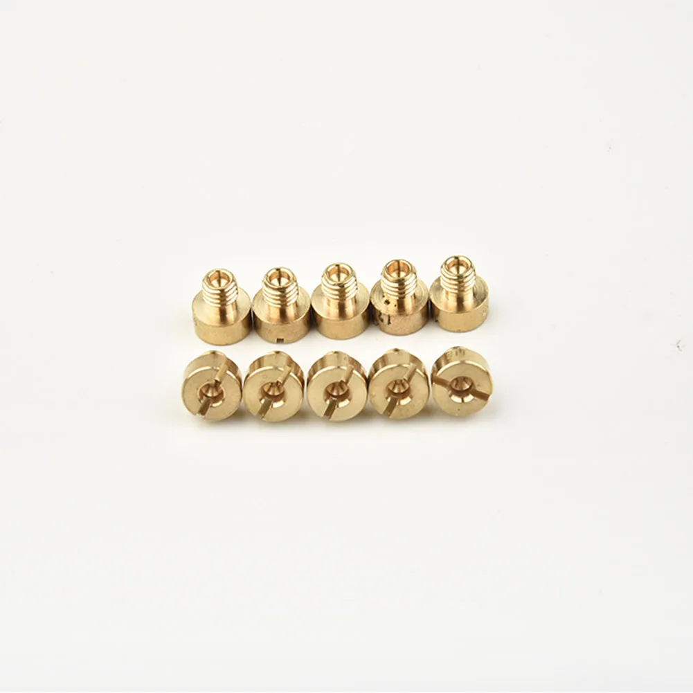 Replaces Main Jets Pack 10pcs Carburetor Carb M5x0.75mm 9mm For Mikuni For Mikuni VM22 VM24 VM26 125-200cc engine