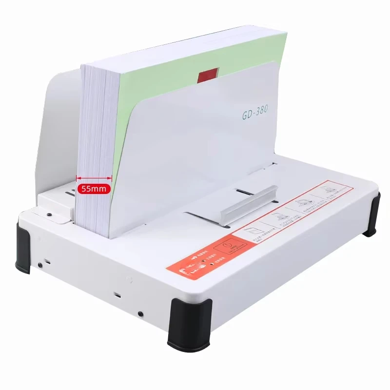 

Hot Melt Binding Machine for GD380 A4 Book Cover Glue Binder Electric Hot Melt Glue DIY Wireless Glue Binding Machine