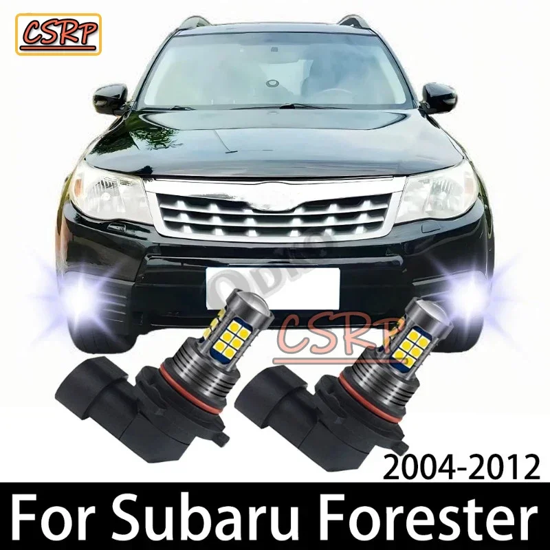 2x car LED Lamp HB4 9006 bulb For Subaru Forester 2004 2005 2006 2007 2008 2009 2010 2011 2012 Auto Front Fog Light Accessories