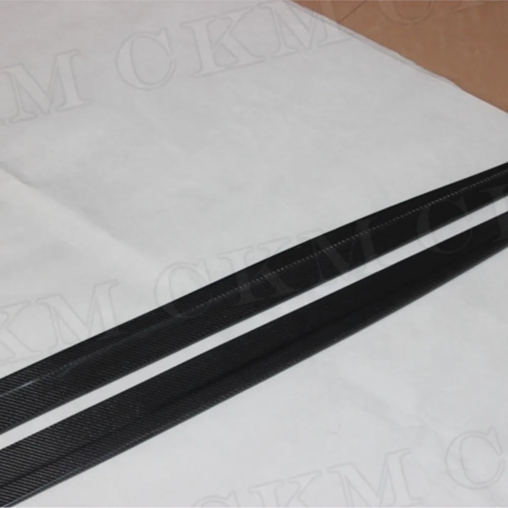 Carbon Fiber Side Skirts Aprons FRP Skid Plate Sill Mouldings Strips Car Styling Car Tuning For BMW F10 M5 Sedan 2012 - 2017 view 6