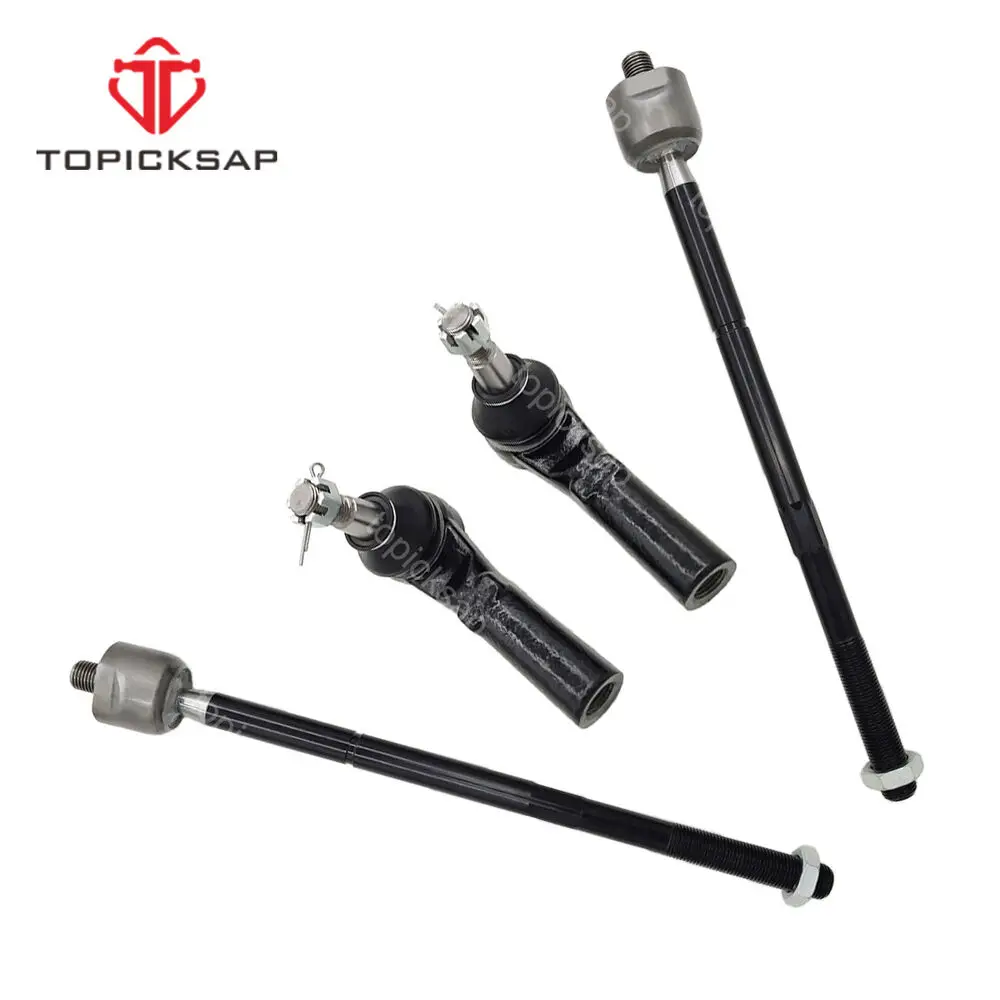 TOPICKSAP Inner / Outer Tie Rod Ends 4pcs Kits for Chrysler 300C RWD Dodge Challenger Charger 2015 2016 2017 2018