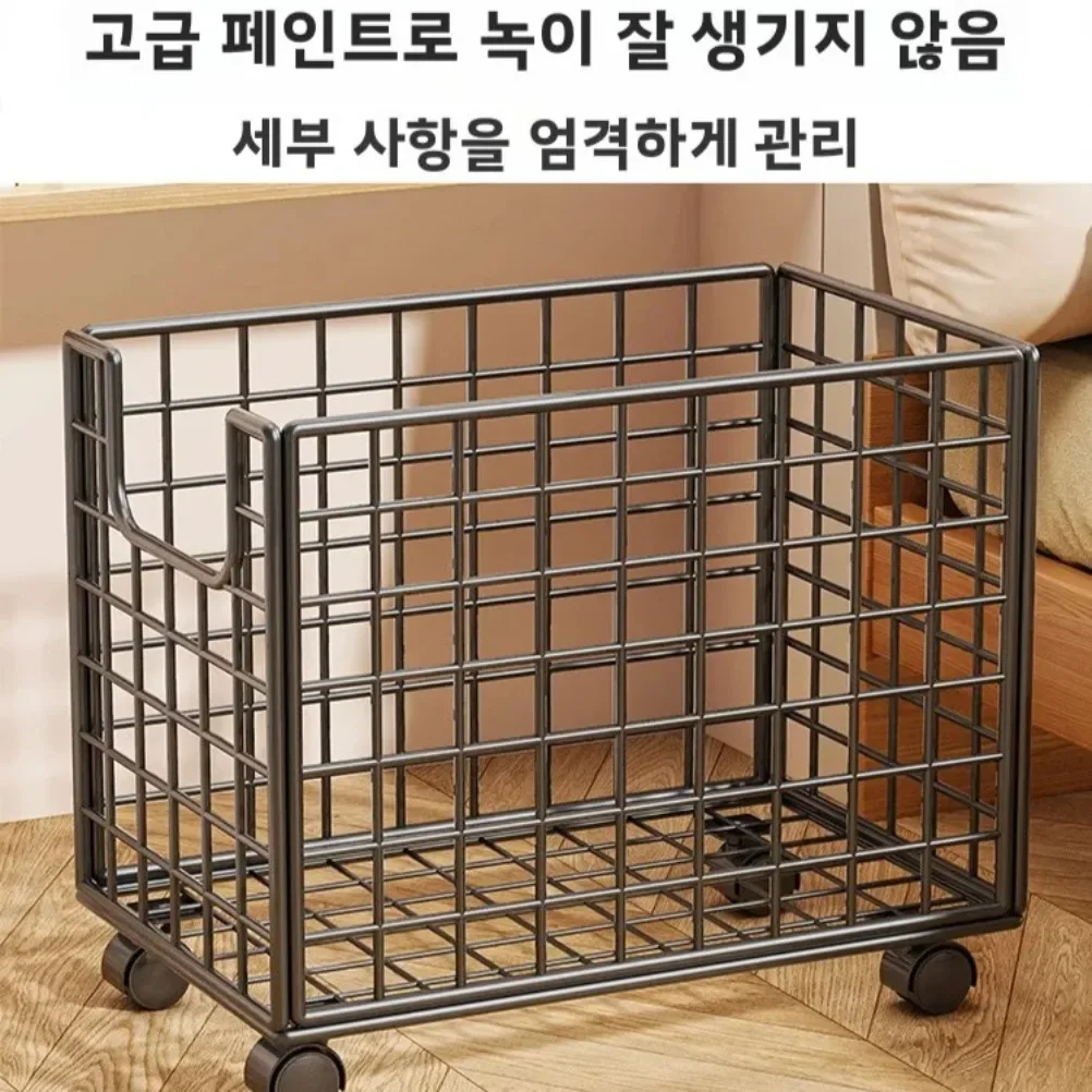 Large Household Capacity Laundry Basket with Wheels Dirty Laundry Basket Dirty Clothes Storage Baskets Portable Wardrobe