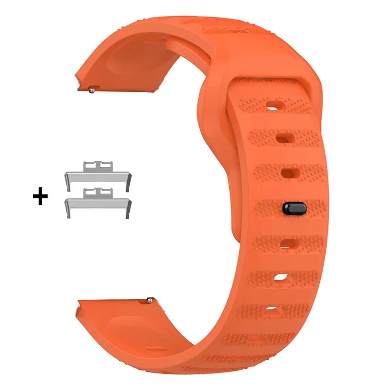 Sport Silicone Watch Strap Band With Connector For Huawei Watch Fit 2 / Fit New / fit2 Smart Watch wristband correa