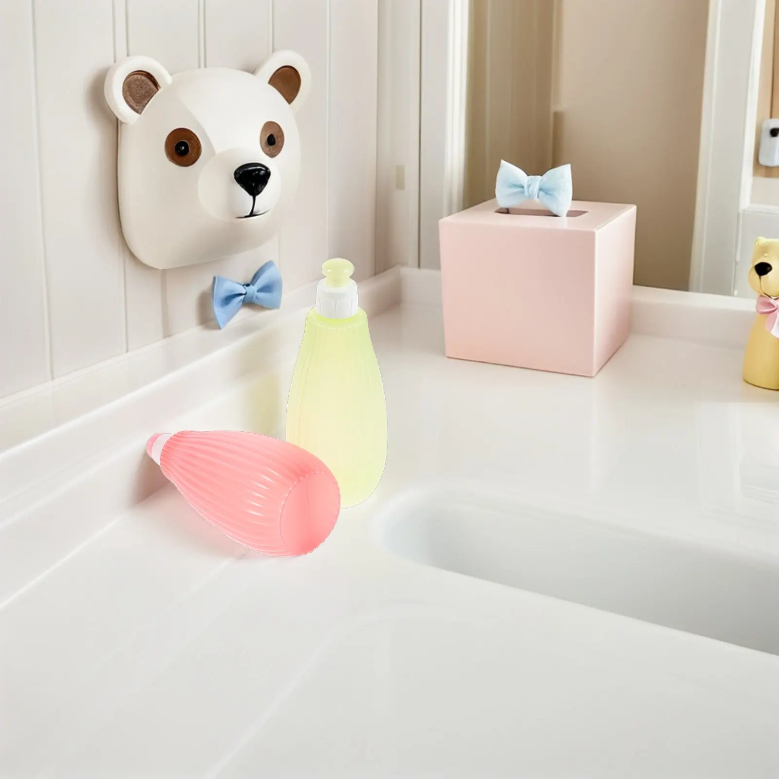 4pcs Portable Newborn Bottom Washing Bottle, 350ml Reusable Baby Bidet Sprayer for Gentle Diaper Rinse view 5