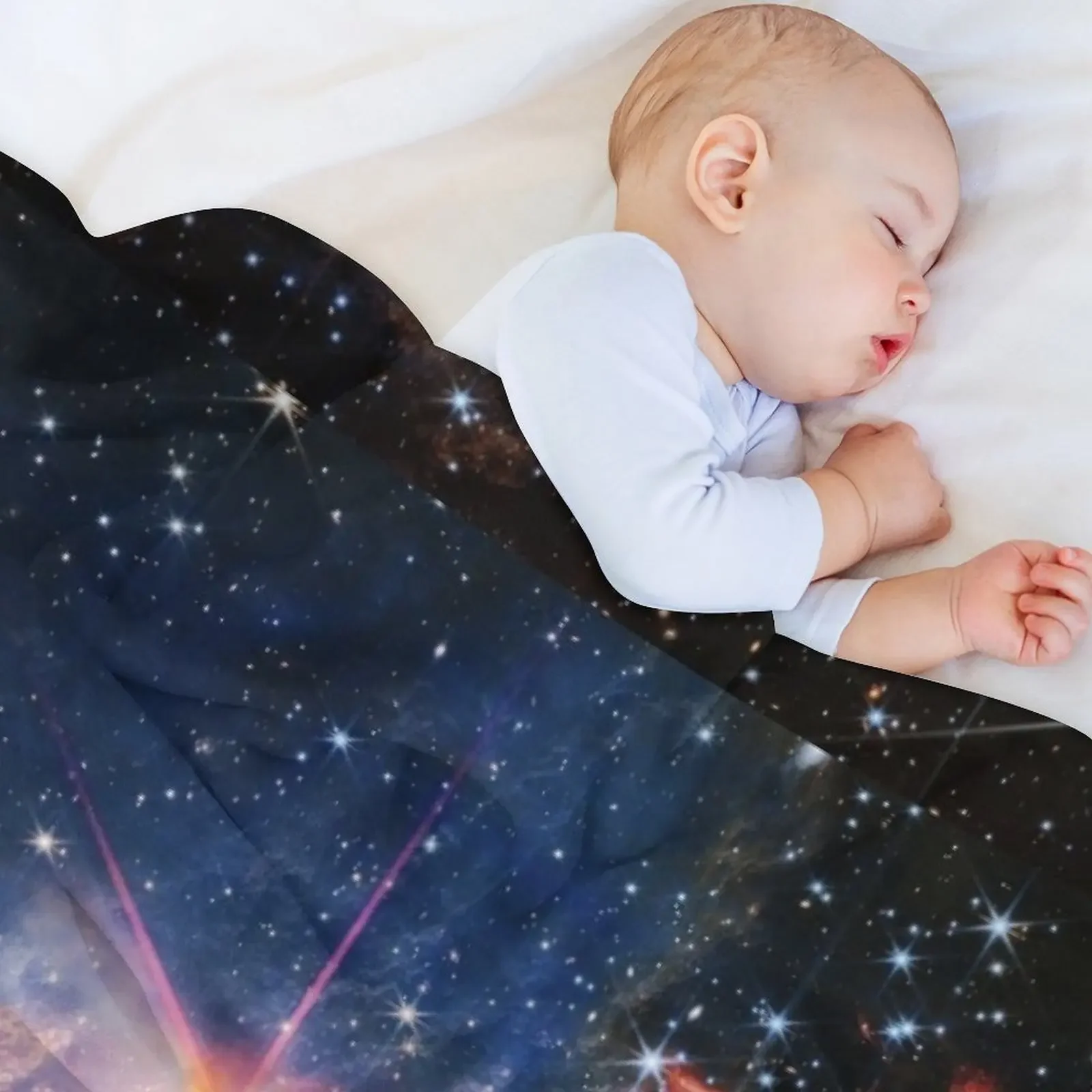 Herbig-Haro 46/47 (James Webb/JWST) — space poster Throw Blanket Beach Soft Blankets For Sofas Cute Plaid Blankets