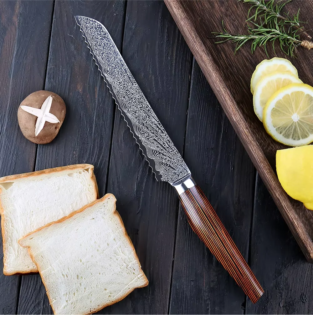 

Bread Knife XITUO Serrated Bread Knife 8 Inch, High Carbon Stainless Steel Professional Bread Cutting Knife Sharp Bread Knife