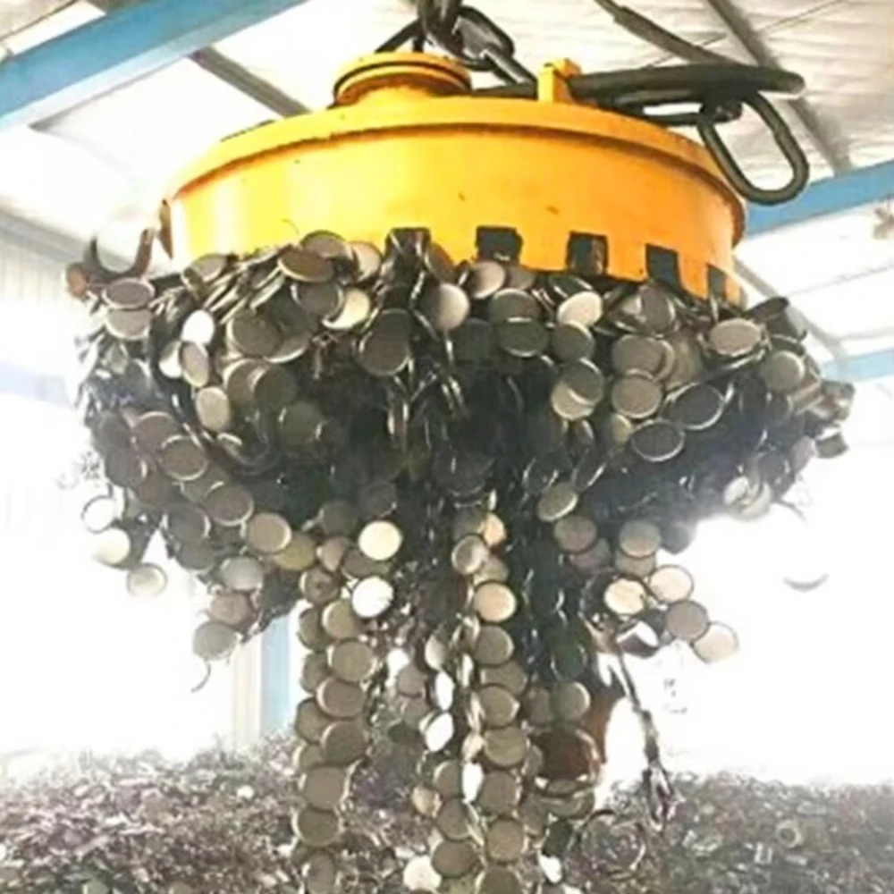 Recycling Plant Essential Electromagnets Circular Lifting Magnet Junkyard Magnet Circular Lifting for Iron Scrap Sorting