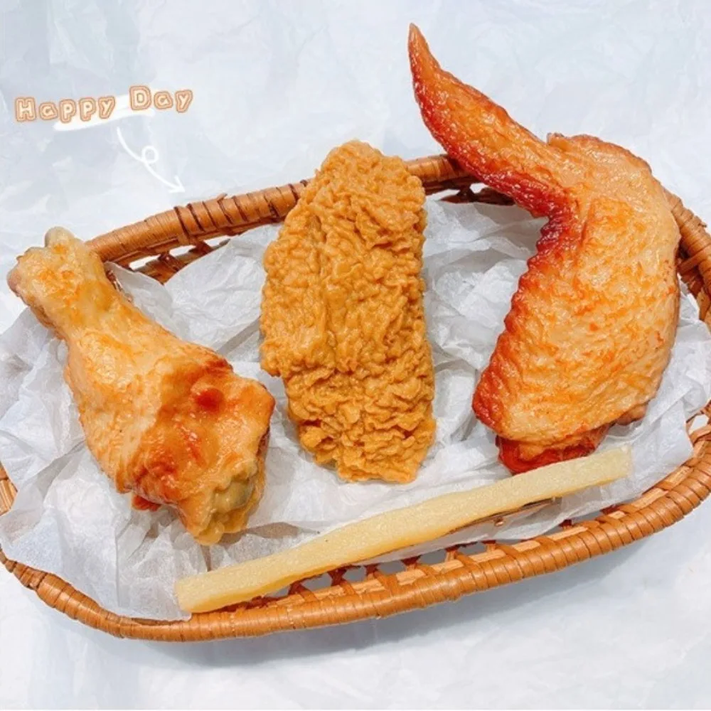 Fashion French Fries Chicken Wings Hairpins Simulation Fast Food Hair Jewelry Side Clips Chicken Legs Hair Clips