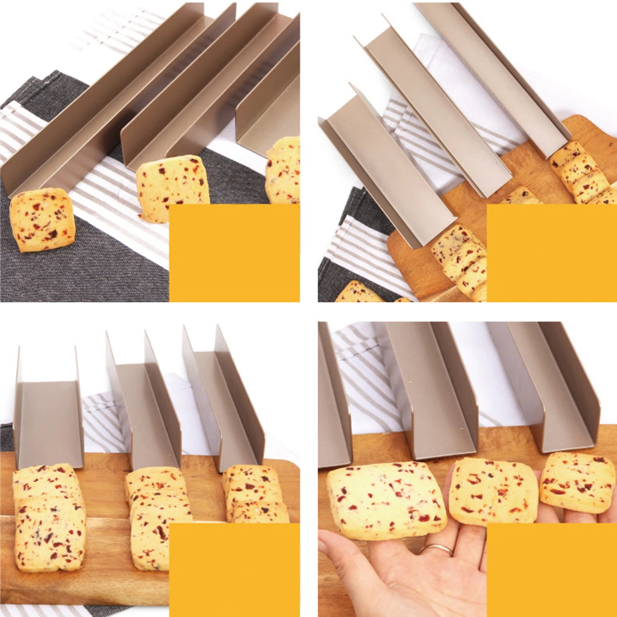 

Long Biscuit Mold Heavy Duty Stainless Steel Non Stick Reusable Kitchen Baking Tools Cookie Fondant Cake Chocolate Candy