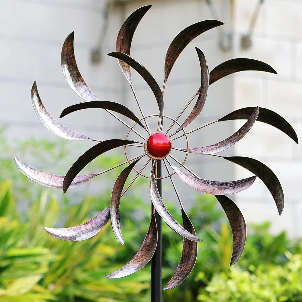 Wind Spinners Outdoor Metal Large, Wind Sculptures Pinwheels, Garden Windmills for Patio and Yard, Kinetic Wind Mill