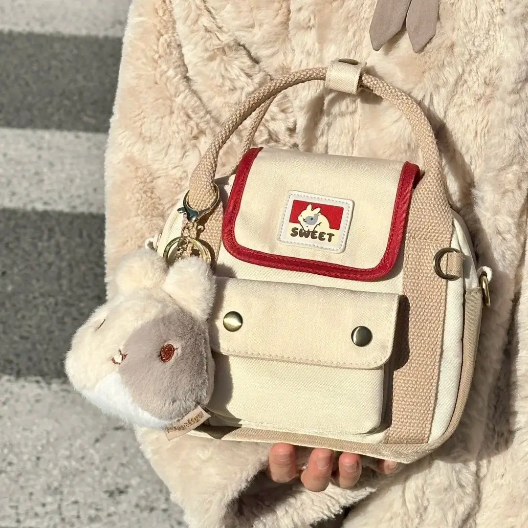 Japoński śliczny królik Kawaii torba na ramię duża pojemność torebka na co dzień torby damskie torebki Crossbody Bag urocza torba