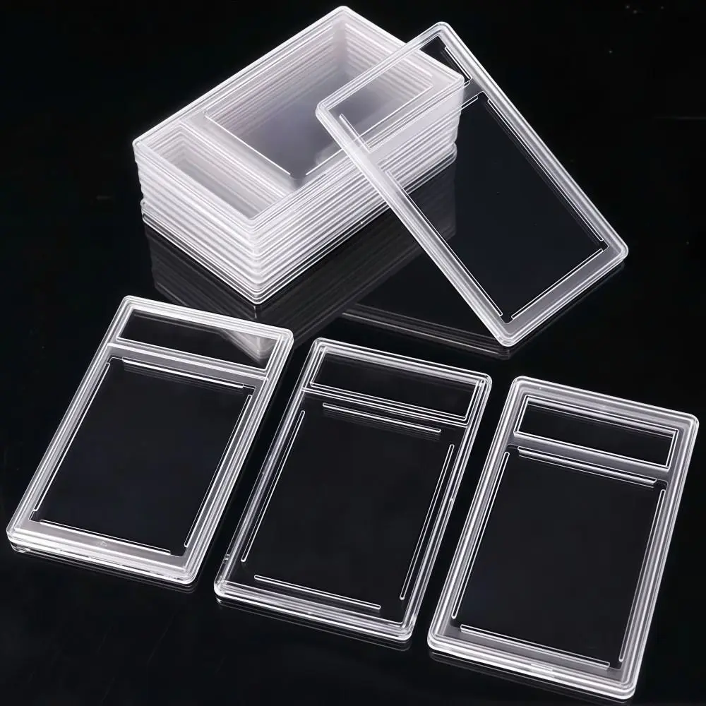 Transparent PSA Graded Card Case Removable UV Protection 35PT Collectible Card Box Durable Sturdy Trading Card Protection Box