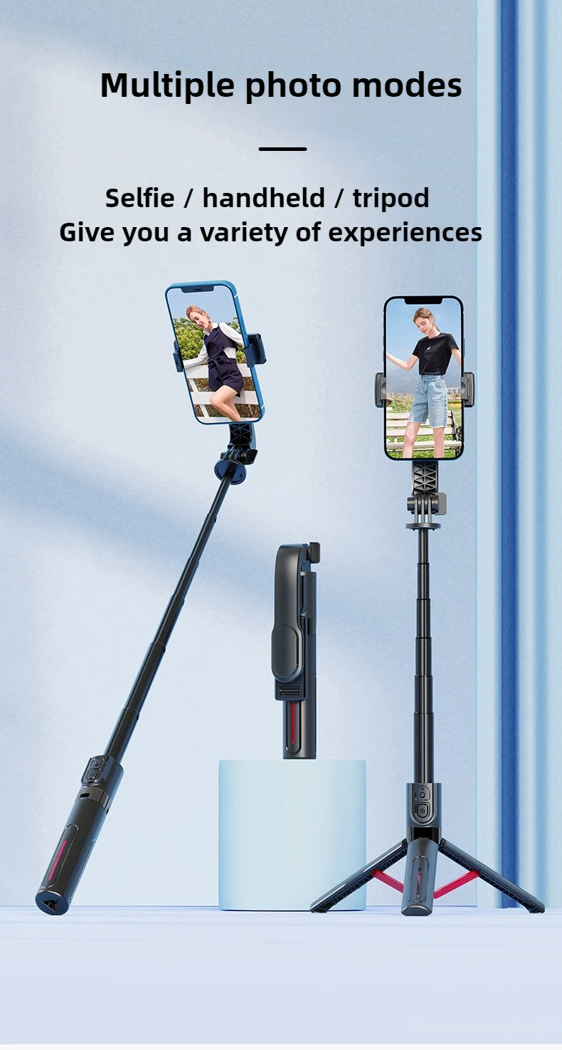 720 ° Rotation Handheld Selfie Stick Tripod Stand Foldable Phone Holder Bluetooth Remote for iPhone Smartphone Handheld Stand