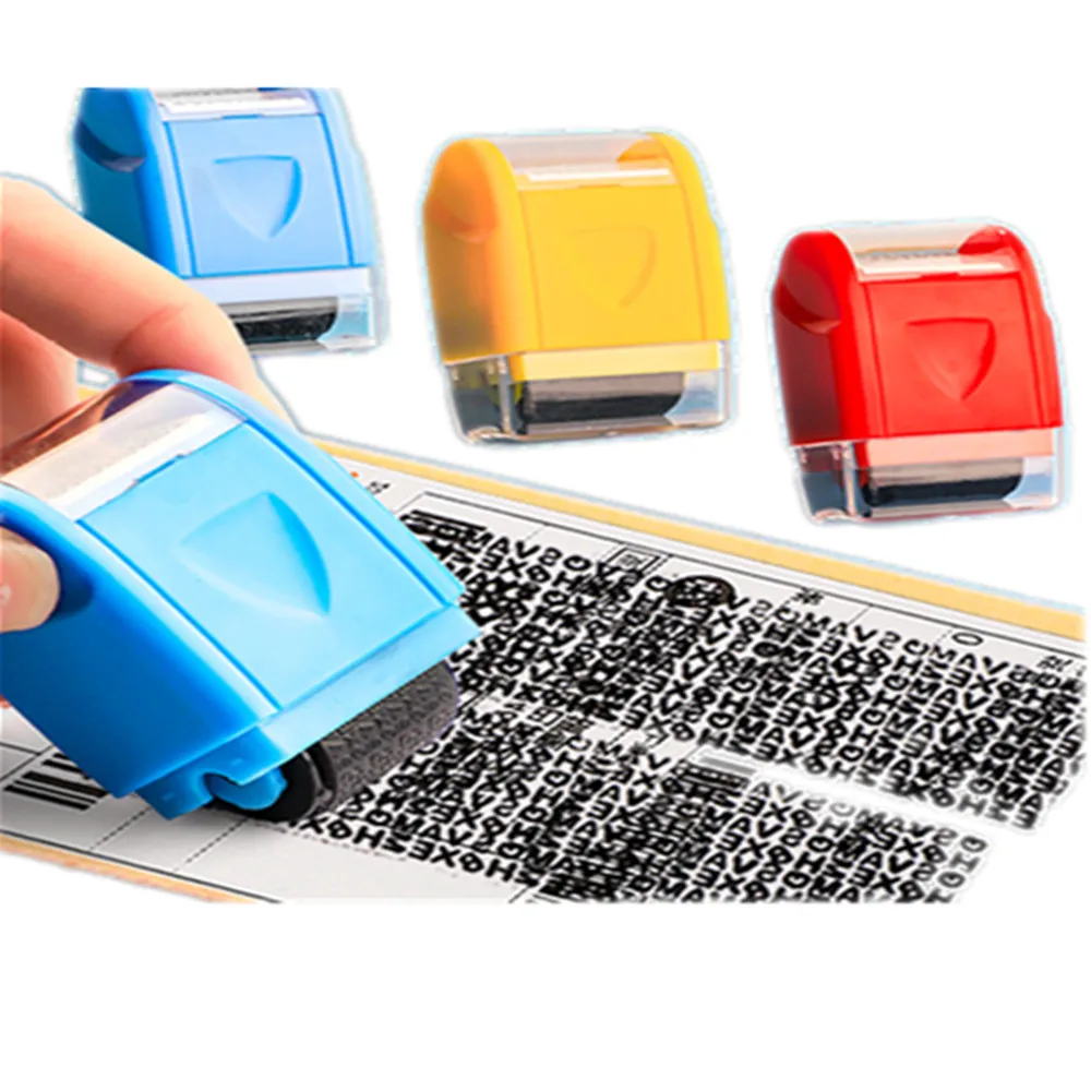 Roller Identity Theft Protection Stamp For Guarding Your Id Privacy Confidential Data New Portable Privacy Protector clear stamp