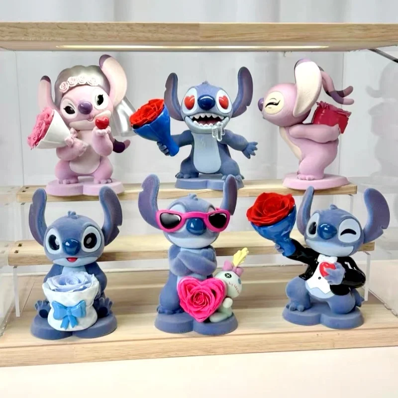 

Оригинальный Sweet Cool Stitch Adventure Kawaii Eternal Flower Series, аниме-фигурка, слепая коробка, модная кукла, подарок-сюрприз на день Святого Валентина