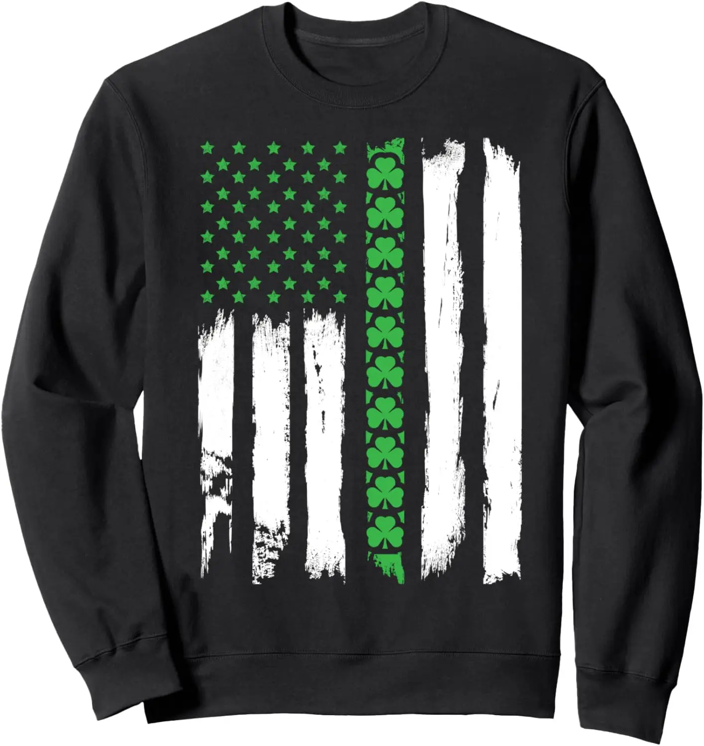 Irish American Flag Sweatshirt - St Patrick's Day Sweater