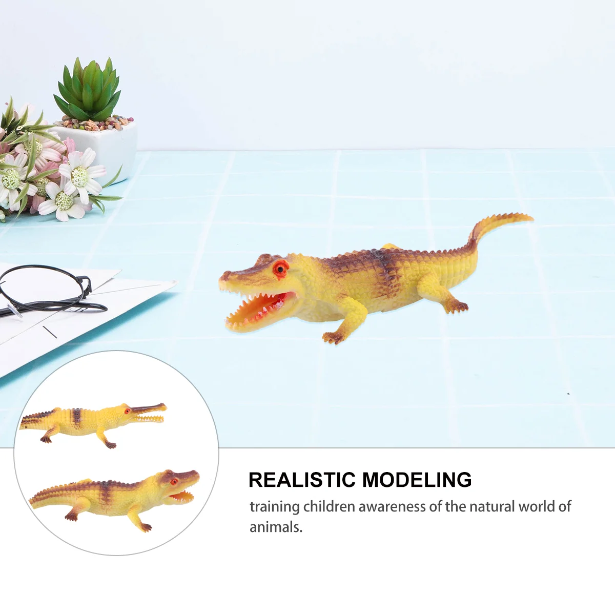 Simulated Crocodile Model Realistic Alligator Early Education Cognitive Toys Children’s