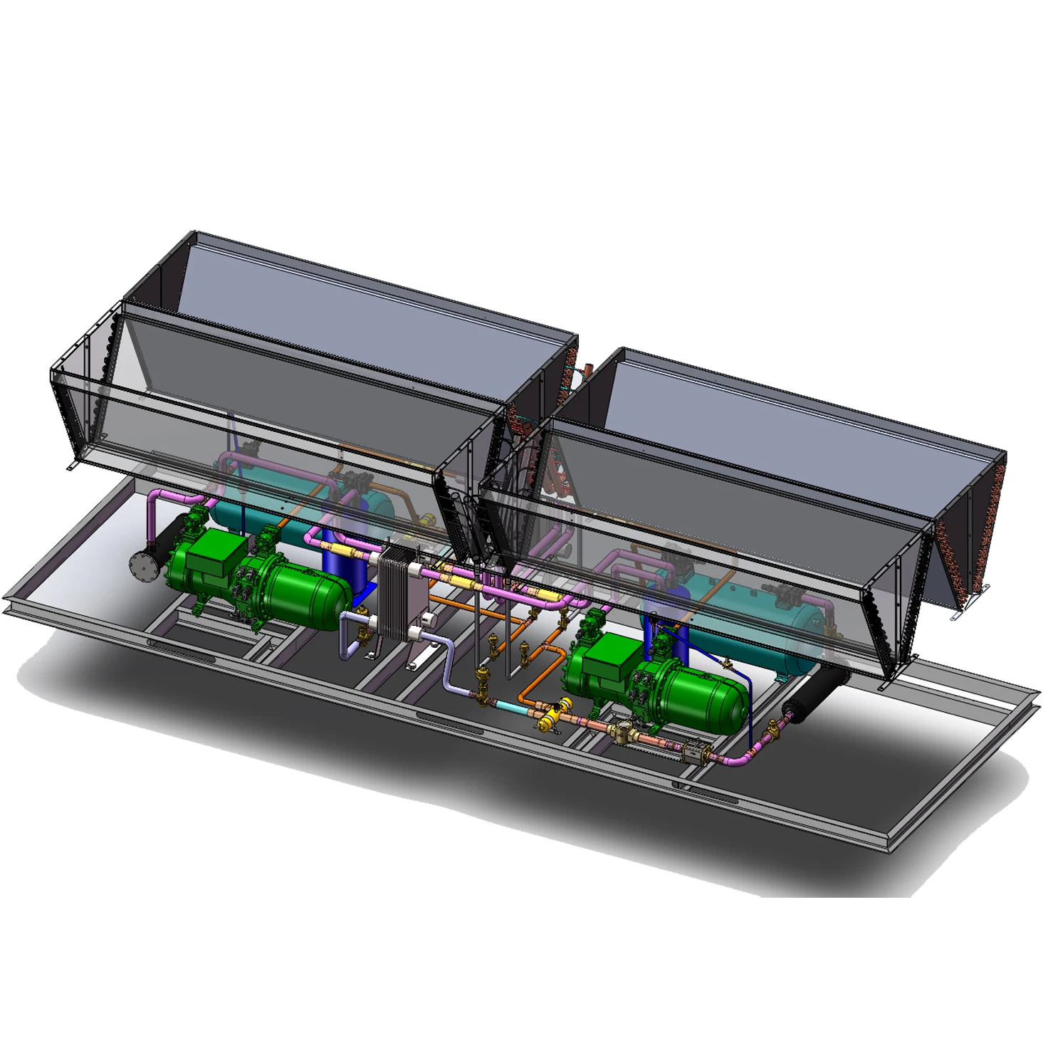 CCS120 general purpose system logic controller of air cooled screw compressor water chiller is compatible with Hanbell & Bitzer