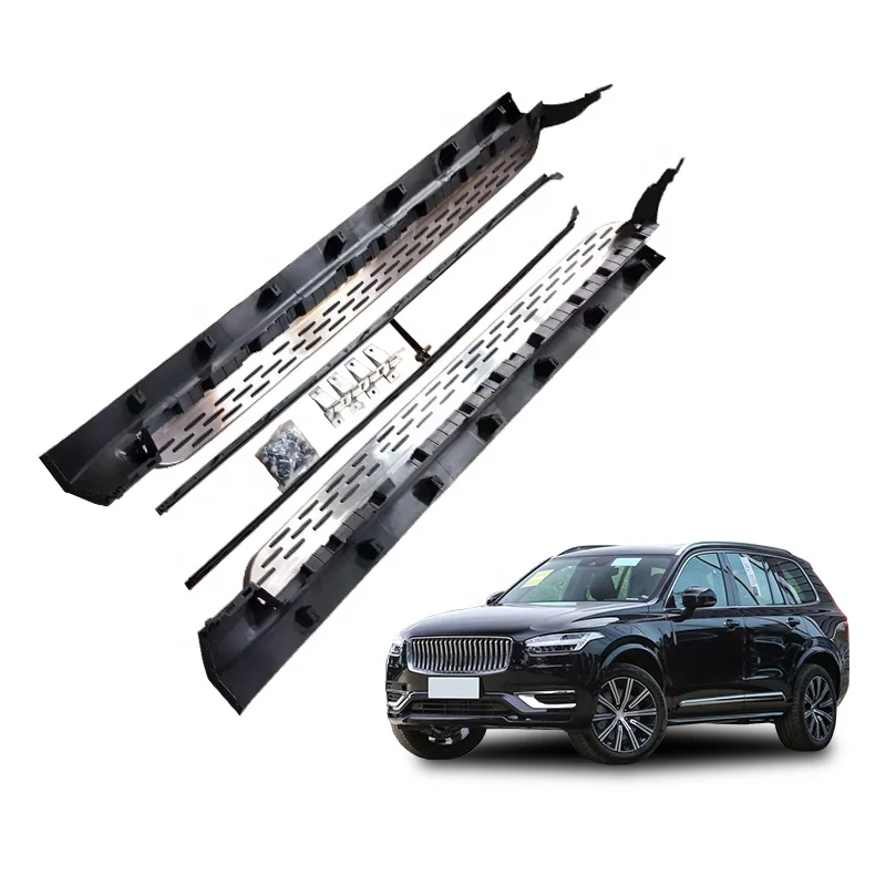 

Wholesale price off road car 4x4 body parts kit accessories running board fixed side steps foot pedal for Volvo XC90 2016-2019