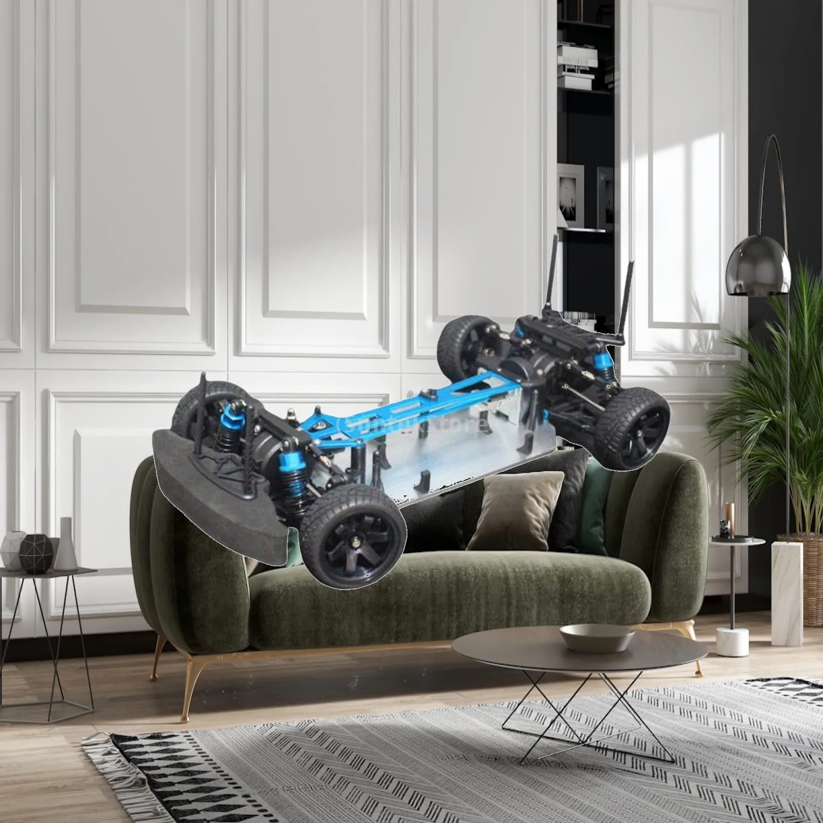 

265mm Wheelbase Chassis Frame Kit for HSP 94123 1:10 Scale RC Brushless Monster Car DIY Parts