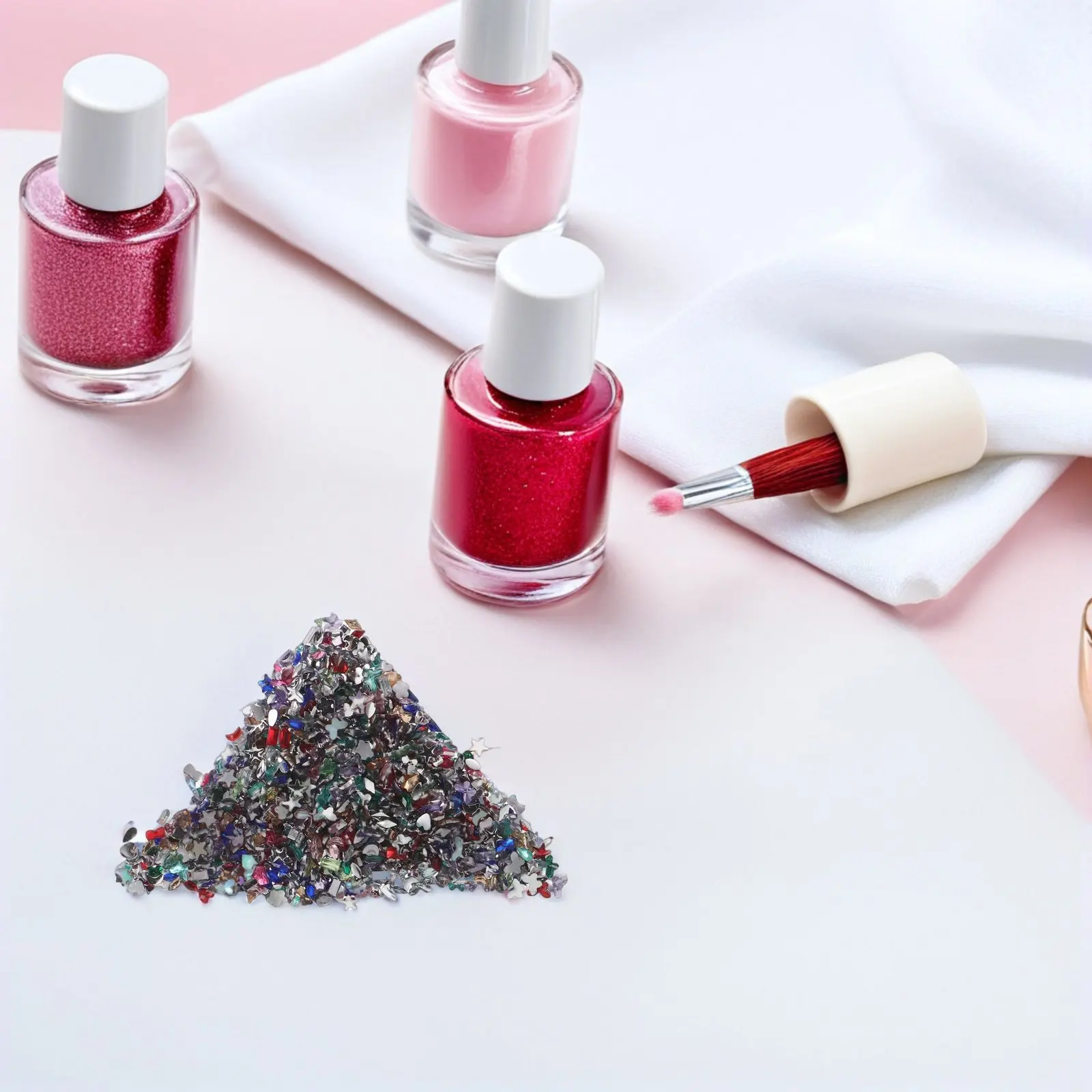 

2000 шт. миниатюрных разноцветных страз для ногтей с плоским дном, для дизайна ногтей, DIY маникюра, маленькие, яркие