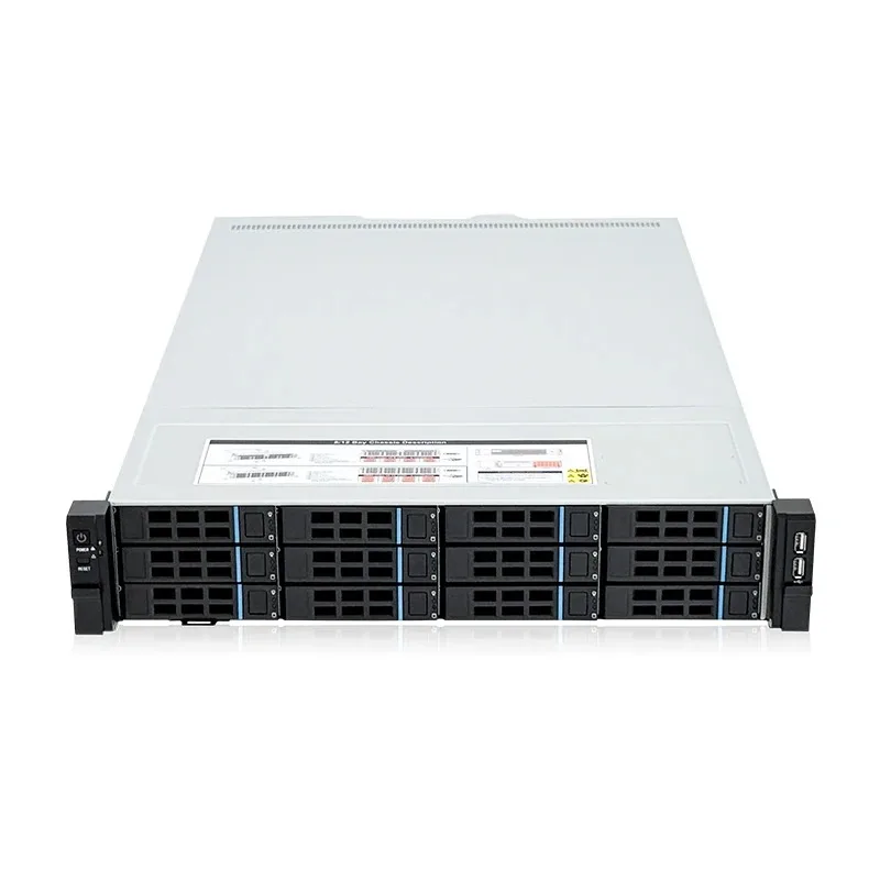 Hot-swappable Enterprise Private Cloud Storage, 2U Rack-mounted NAS Server Chassis - 8/12-bit Optional