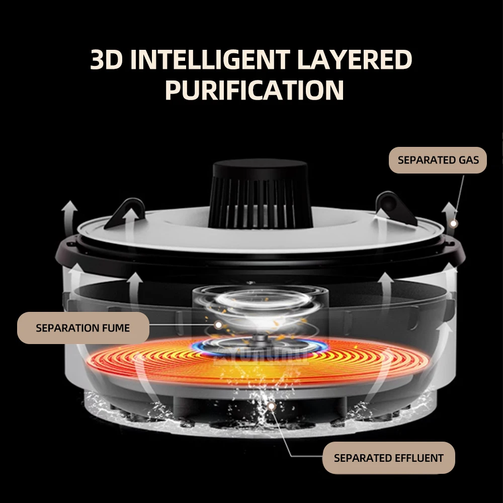 Электрическая кастрюля разделенного типа с двумя вкусами, кухонная плита с антипригарным покрытием, многофункциональная кастрюля для приготовления пищи LHJ-380