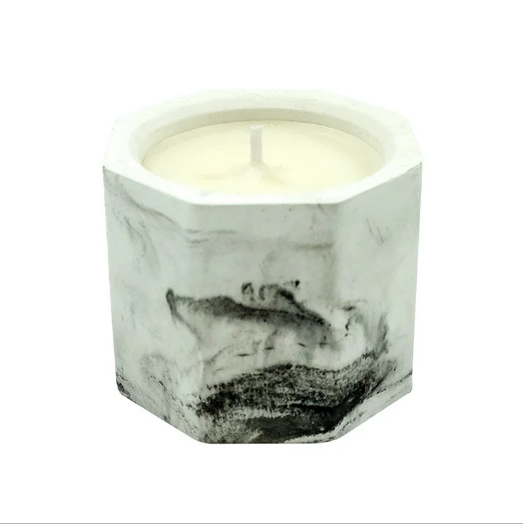 Marble Jar Soy Wax Candle with Good Packaging, Fragrance Oil Stone, Luxury Decorative