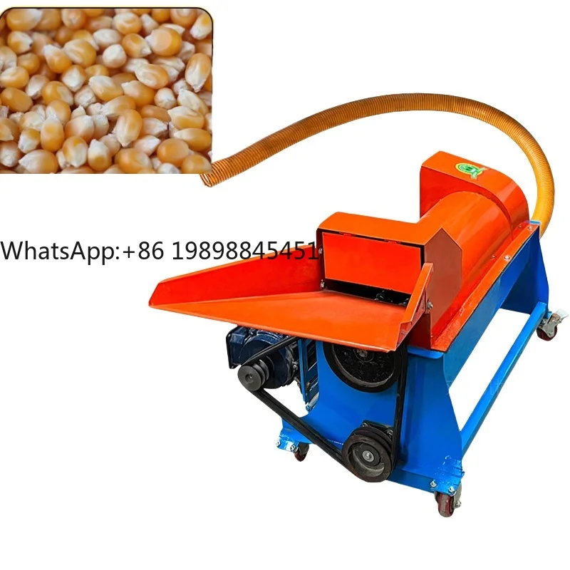 

High Efficiency Home Use Electric Corn Sheller Farm Automatic Large Yield Transport Type Thresher