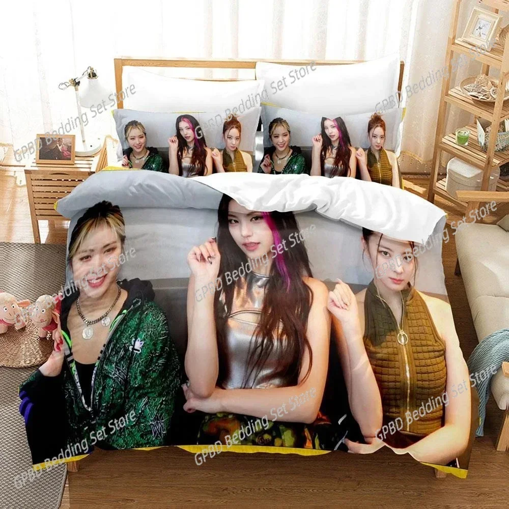 3D Print Kpop Group ITZY 3D Duvet Cover Bedding Set Comforter Linen Pillowcases Home Decor Single Double Twin King Queen
